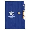 Woodgrain Look Notebook With Sticky Notes And Flags